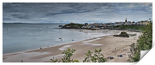 Tenby Panorama 3 Print by Steve Purnell