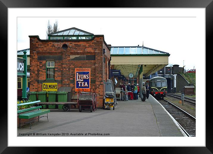 GCR Loughborough Station Framed Mounted Print by William Kempster