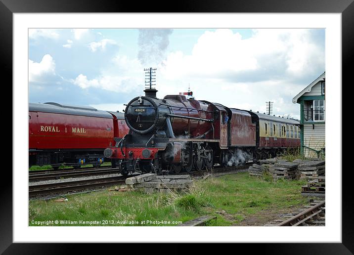 Southern Built 8F No 48624 Framed Mounted Print by William Kempster