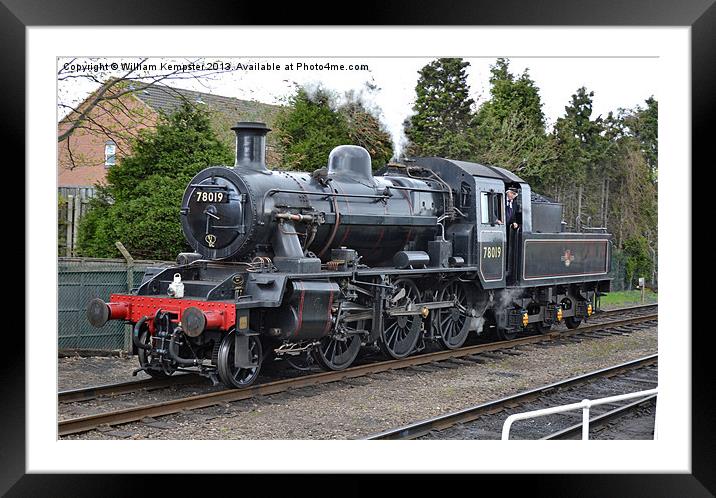 BR Standard 2 Mogul No 78019 Framed Mounted Print by William Kempster