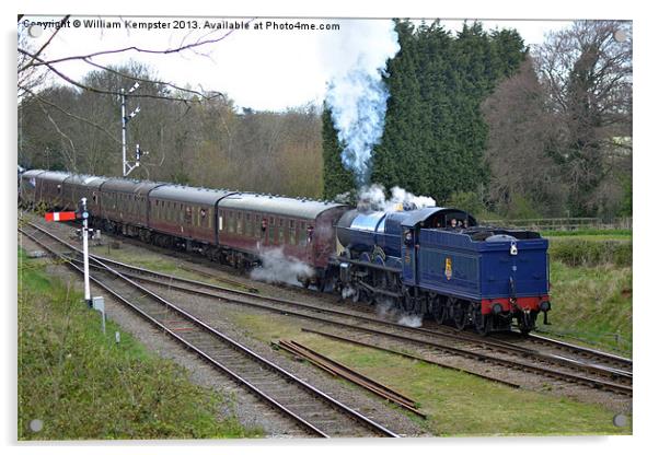 GWR King Class No 6023 King Edward II Acrylic by William Kempster