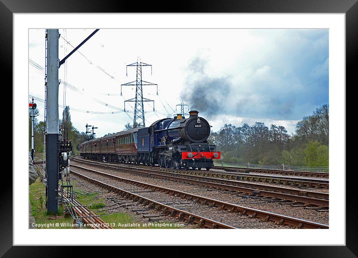 GWR King Class No 6023 King Edward II Framed Mounted Print by William Kempster
