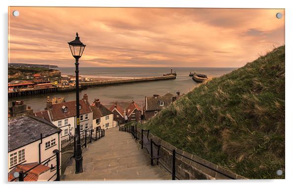 Whitby Steps Acrylic by Northeast Images