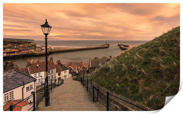 Whitby Steps Print by Northeast Images