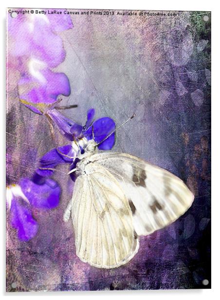 In The Purple Garden Acrylic by Betty LaRue