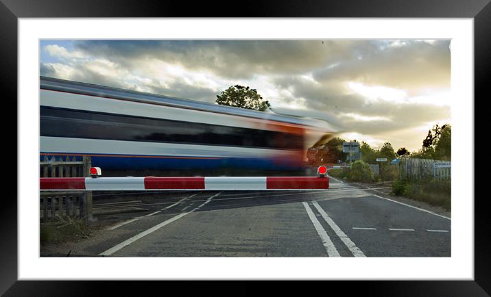 level crossing Framed Mounted Print by keith sutton