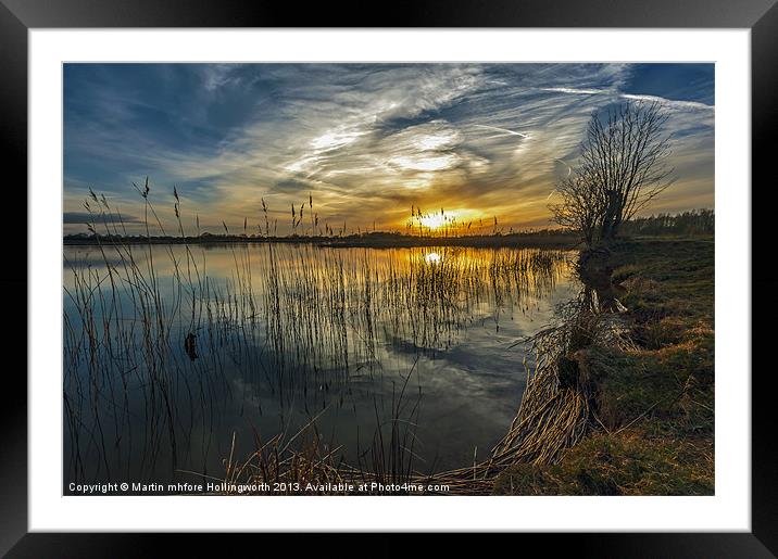 Just a Sunset Framed Mounted Print by mhfore Photography