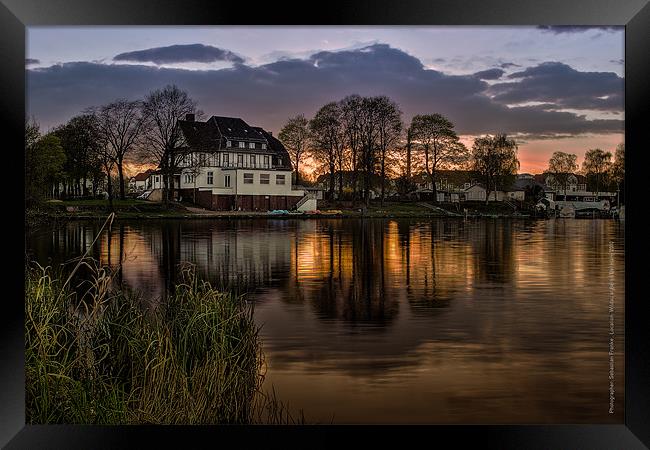 Evening in Spring at the Lake 2013 Framed Print by