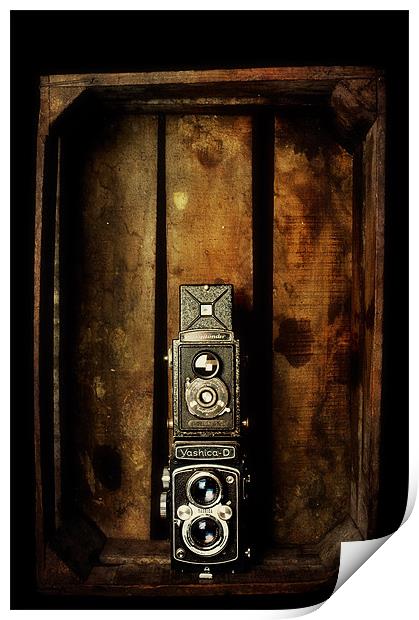 Vintage Cameras Print by Michael Marker