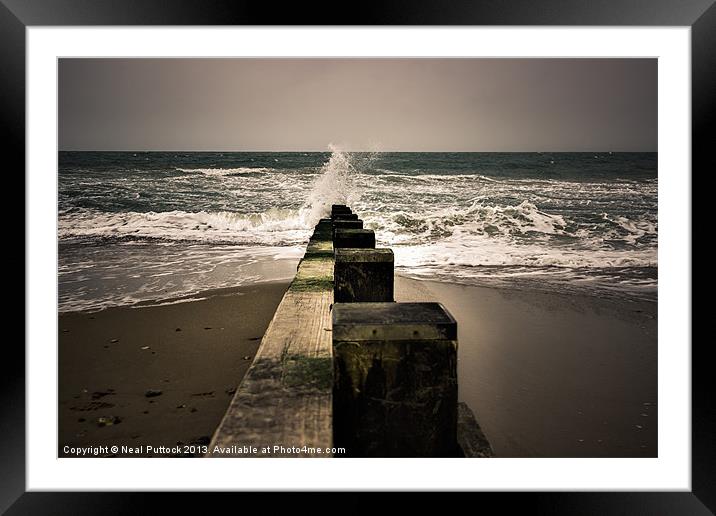 The Sea Framed Mounted Print by Neal P