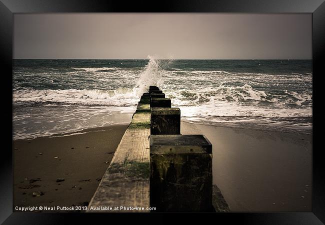 The Sea Framed Print by Neal P
