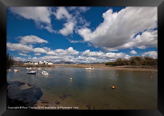 The entry to Porthmadog harbour Framed Print by Rory Trappe