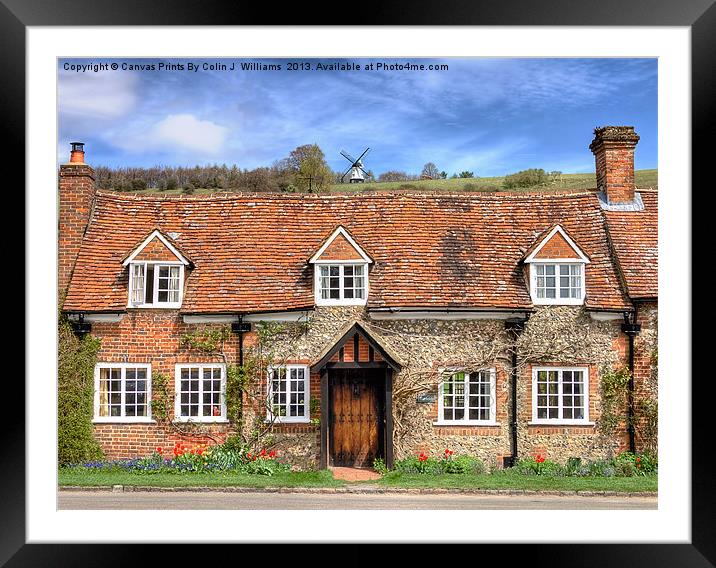 Turville - A Much Used Film Location - 3 Framed Mounted Print by Colin Williams Photography