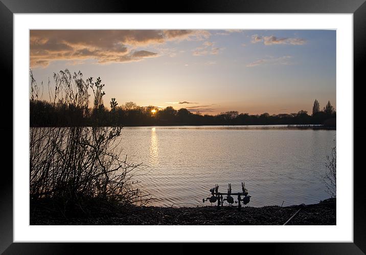 north lake sunset Framed Mounted Print by Daniel Duchacek