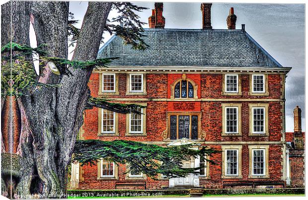 The Forty Hall House HDR Canvas Print by Anthony Hedger