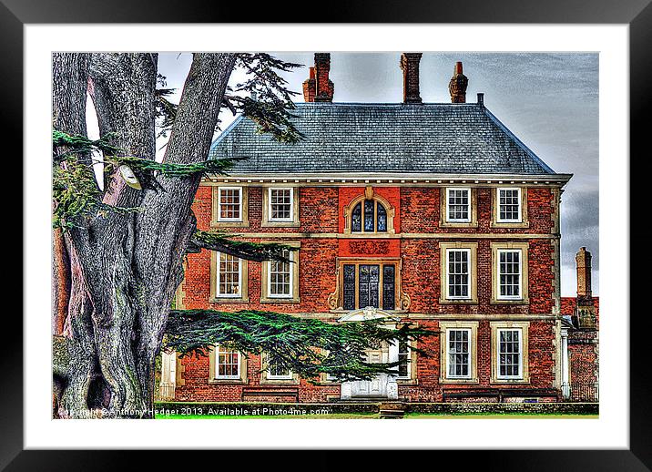 The Forty Hall House HDR Framed Mounted Print by Anthony Hedger