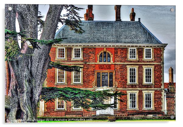 The Forty Hall House HDR Acrylic by Anthony Hedger