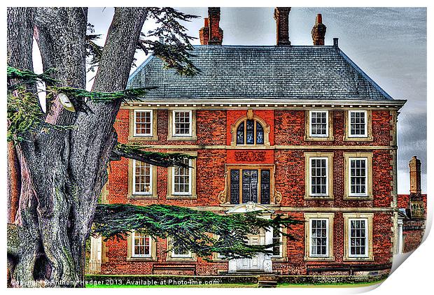 The Forty Hall House HDR Print by Anthony Hedger