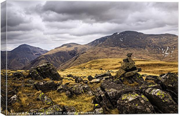 Scafell Canvas Print by David Lewins (LRPS)