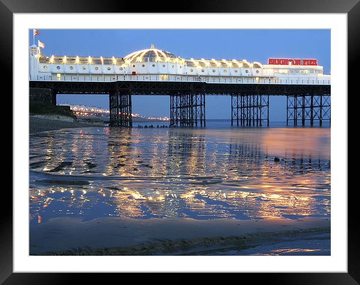 Blue reflections Framed Mounted Print by Terry Busby