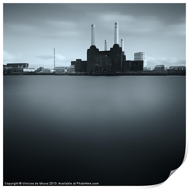 Battersea Power Station Print by Vinicios de Moura