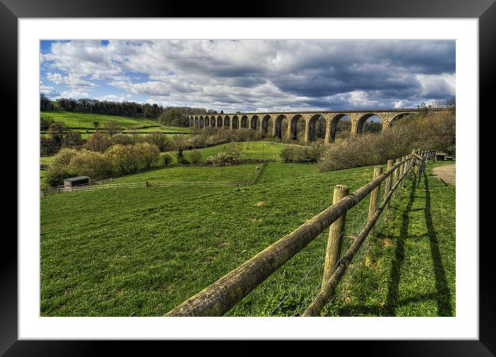 Railway Viaduct Framed Mounted Print by Ian Mitchell