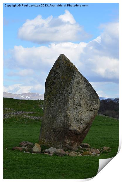 Standing Stone (Mayburgh Henge) Print by Paul Leviston