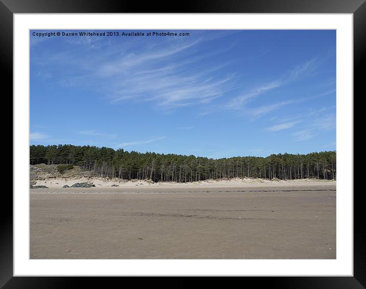 Where the Forest Meets the Coast Framed Mounted Print by Darren Whitehead