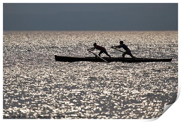 The Rowers Print by John Biggadike