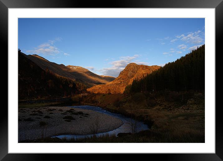 Glorious Sunshine in Glen Sheil Framed Mounted Print by James MacRae