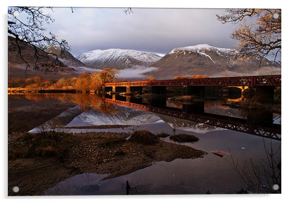 Bridge Across Loch Awe Acrylic by James MacRae