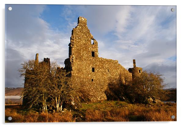 Kilchurn Castle Acrylic by James MacRae