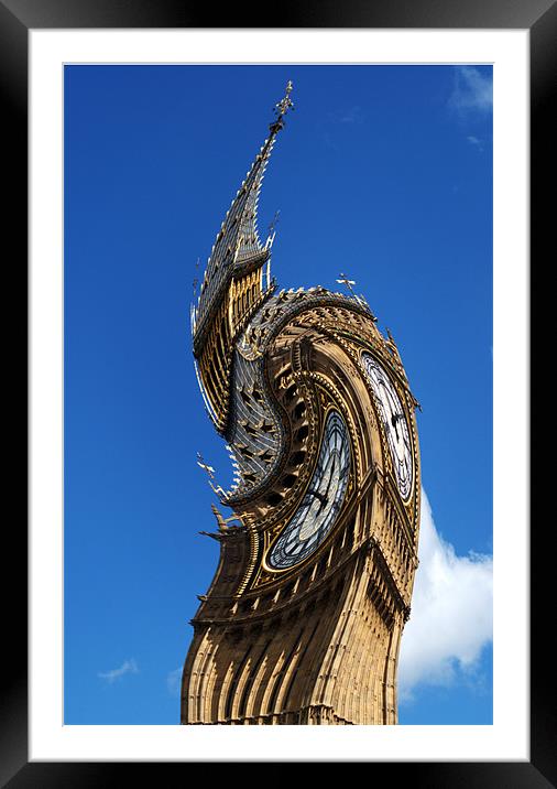 Big Ben abstract Framed Mounted Print by Chris Day