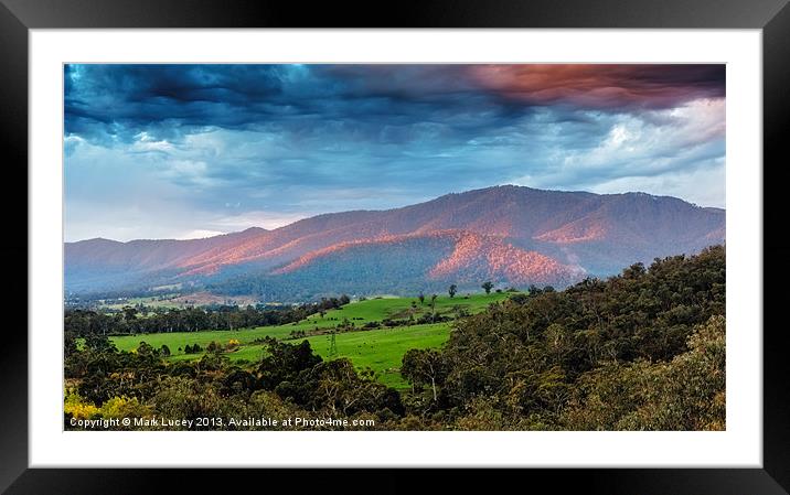 The Smoked Cloud Framed Mounted Print by Mark Lucey
