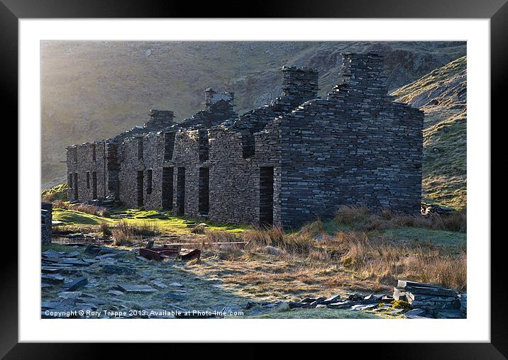 Rhosydd terrace Framed Mounted Print by Rory Trappe