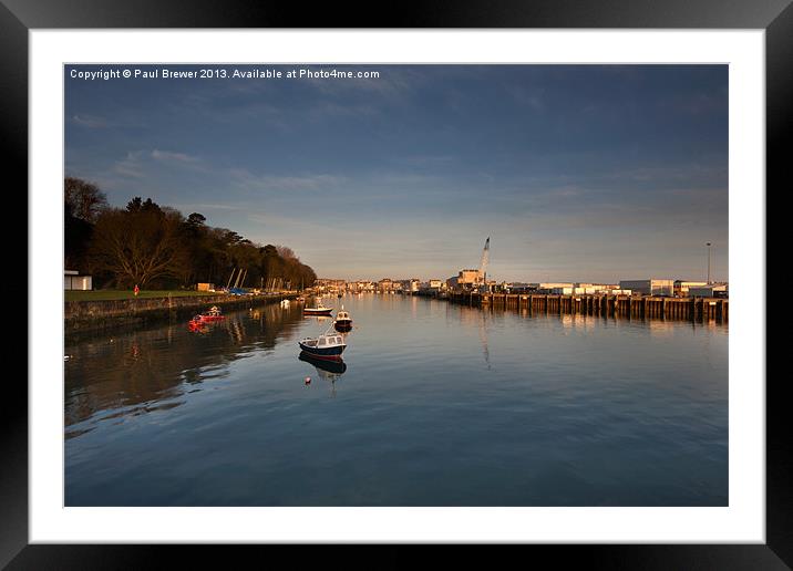 Weymouth Harbour Framed Mounted Print by Paul Brewer