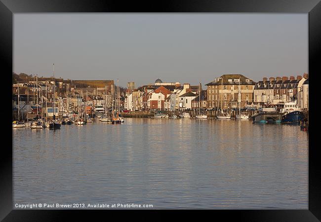 Weymouth Harbour Framed Print by Paul Brewer