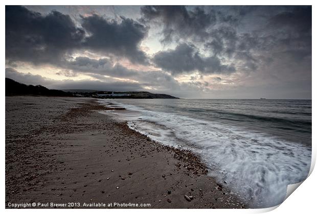 Moody Bowleaze Cove Print by Paul Brewer
