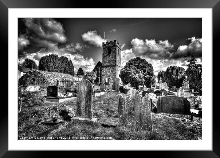 Buried at Dromore Cathedral Framed Mounted Print by David McFarland