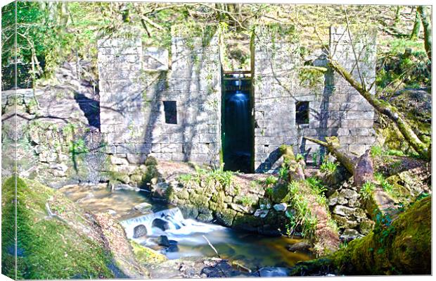 Gunpowder mill in the woods Canvas Print by keith sutton