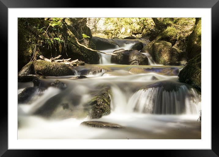the stream Framed Mounted Print by keith sutton