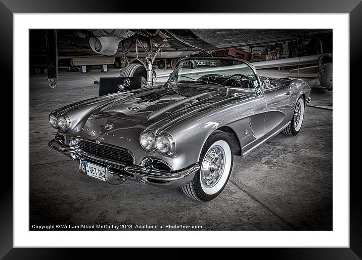 Vette 62 Framed Mounted Print by William AttardMcCarthy