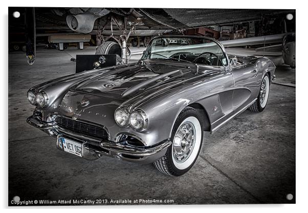 Vette 62 Acrylic by William AttardMcCarthy