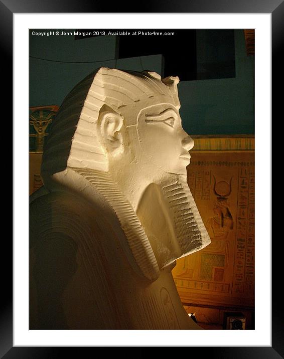 Tutankhamun. Framed Mounted Print by John Morgan