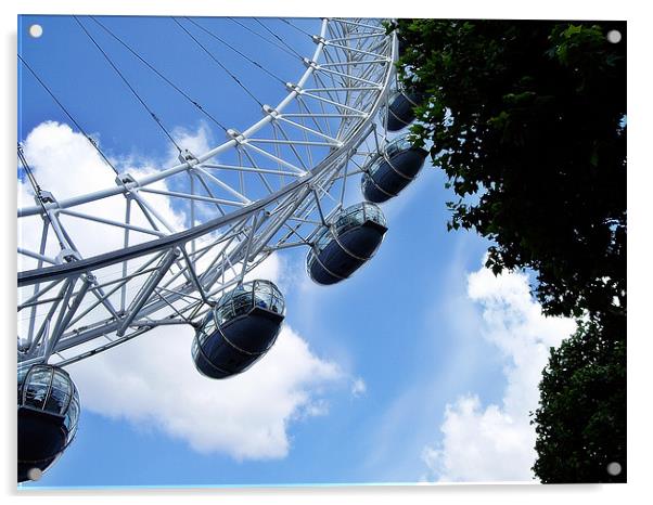 The London Eye Acrylic by Debbie Johnstone Bran