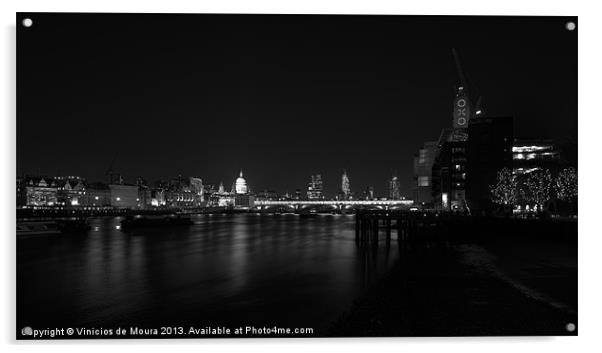 Thames View Acrylic by Vinicios de Moura