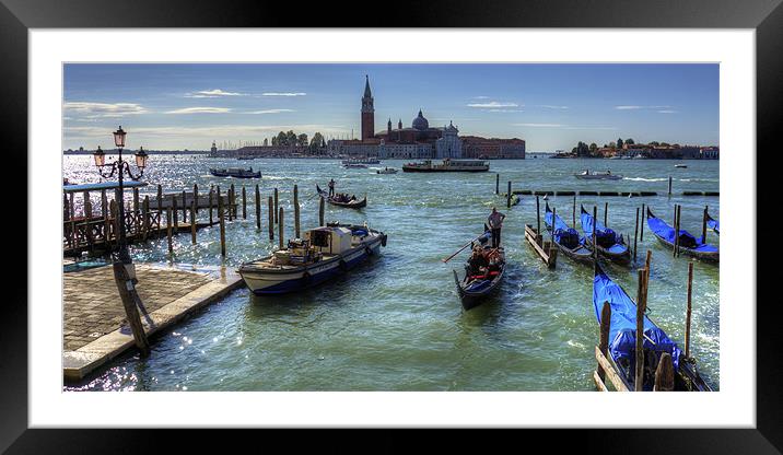 Bacino di San Marco Framed Mounted Print by Tom Gomez