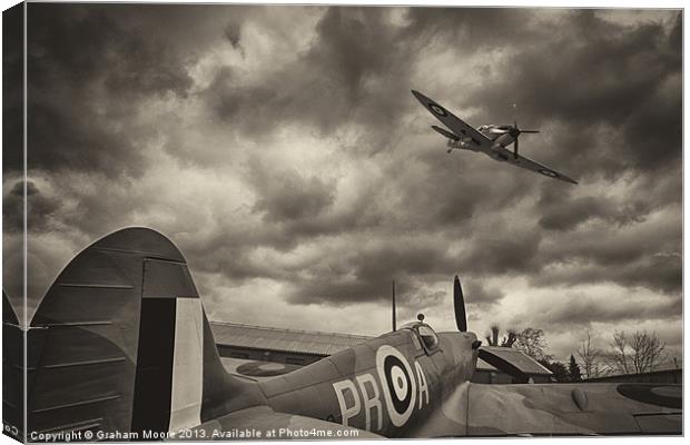 Spitfires Canvas Print by Graham Moore
