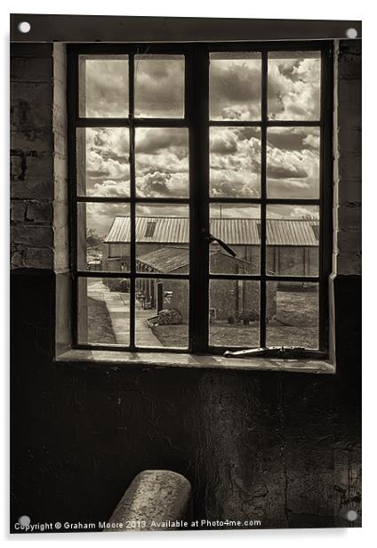 Window on war Acrylic by Graham Moore
