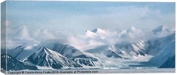 Transantarctic Range, Antarctica Canvas Print by Carole-Anne Fooks
